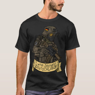 Camiseta Forças Armadas Soldados Alemãs Do Bundeswehr.
