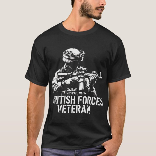 Camiseta Forças Britânicas Veteran (Frente)
