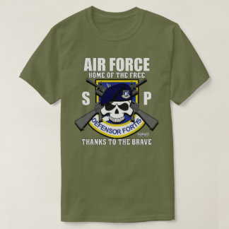 Camiseta Forças de Segurança da USAF - Veterano da Polícia 