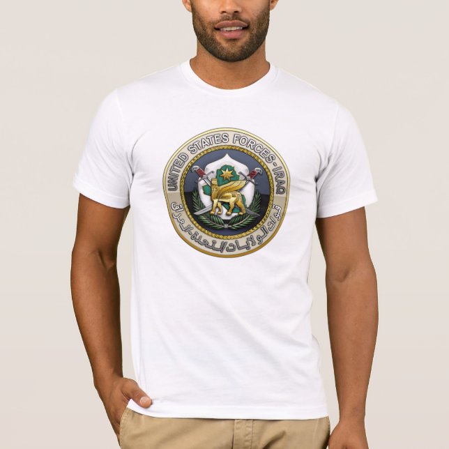 Camiseta Forças dos Estados Unidos - Iraque (Frente)