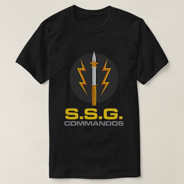 Camiseta Forças Especiais do Exército de Comandos do Paquis (Frente do Design)