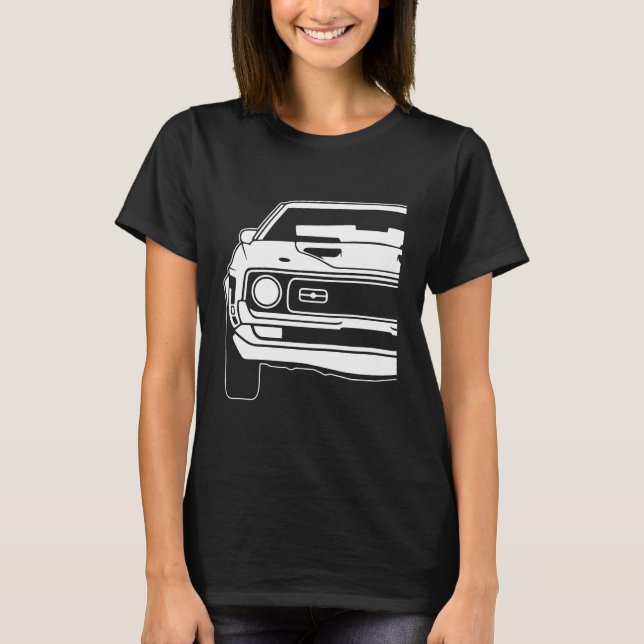 Camiseta Ford Mustang 1971 a 1973 Mach 1 1 (Frente)