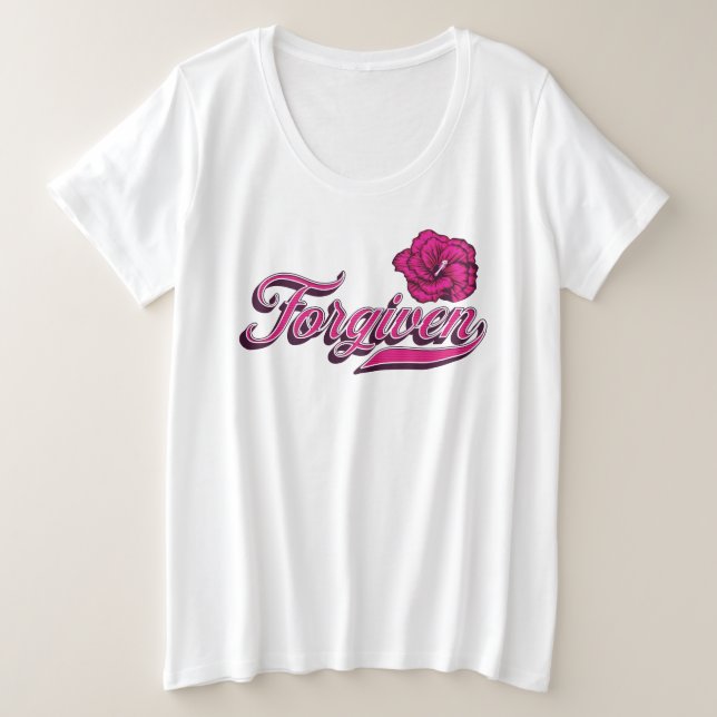 Camiseta Fordado Hibiscus (Frente do Design)