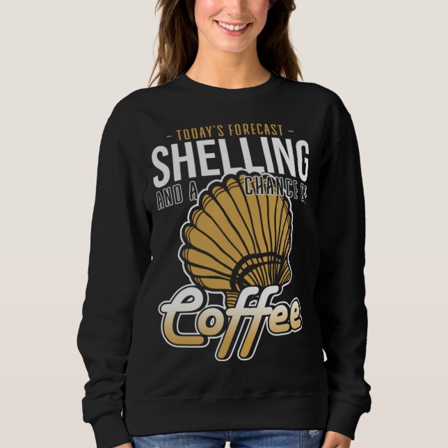 Camiseta Forecast Shelling And Coffee Beach Shelling (Frente)
