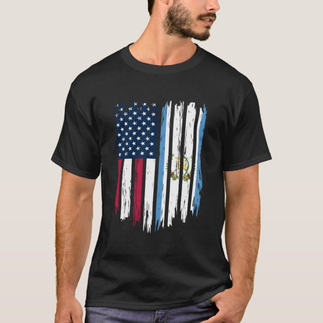Camiseta Foreigner Immigrant Usa United States Guatemala Fl (Frente)