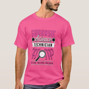 Camiseta Forense Forense Science Technician Mãe Crime Lab F