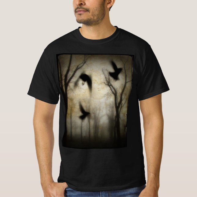 Camiseta Forest Crows Trees (Frente)