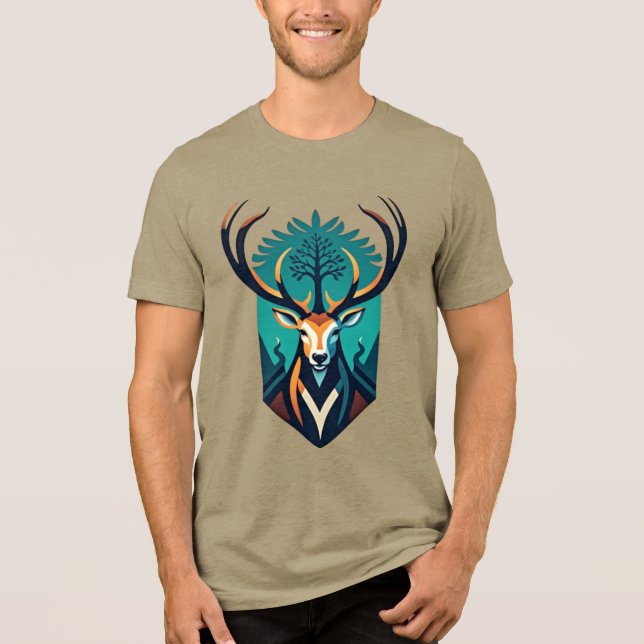 Camiseta Forest Guardian - O Espírito do Stag (Frente)