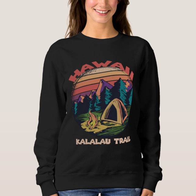 Camiseta Forest Hawaii Kalalau Trail Camping Nature Hiking (Frente)