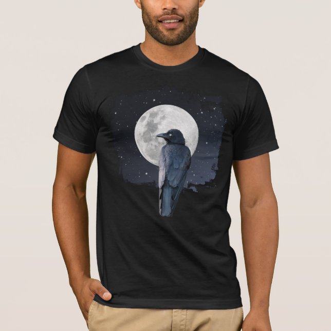 Camiseta Forest Raven Cold Moon (Frente)