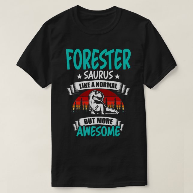 Camiseta Forester Surus Como T Rex Dinossauro Normal (Frente do Design)