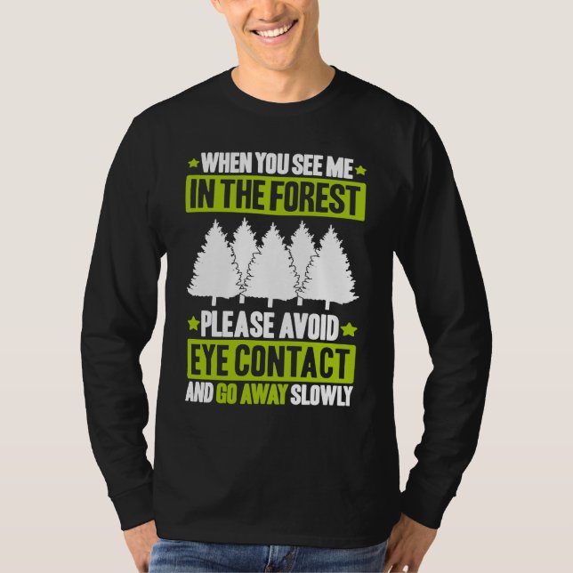 Camiseta Forestry Avoid Eye Contact Forester (Frente)