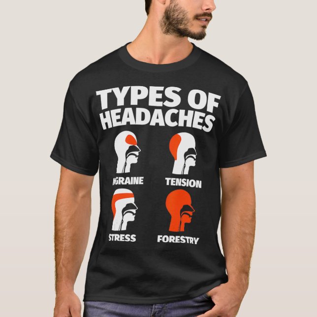 Camiseta Forestry Funny Sayings Headache Meme (Frente)