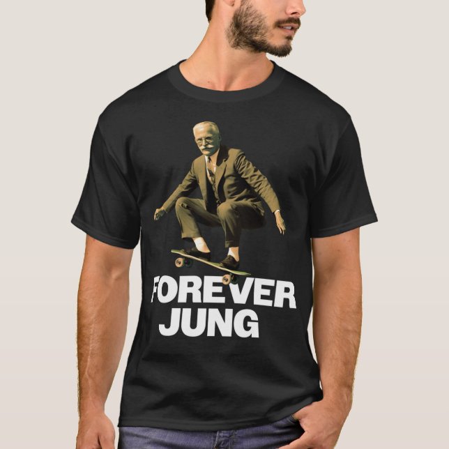 Camiseta Forever Jung - Engraçado Design de psicanalista (Frente)