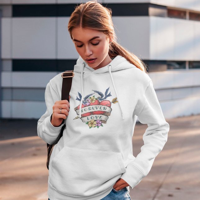 Camiseta Forever Love Hoodie (Criador carregado)