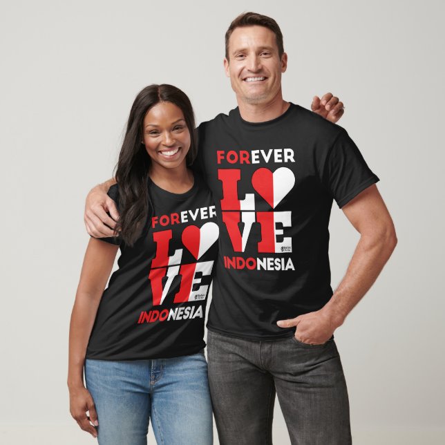 Camiseta Forever Love Indonesia Men Black (Unissex)