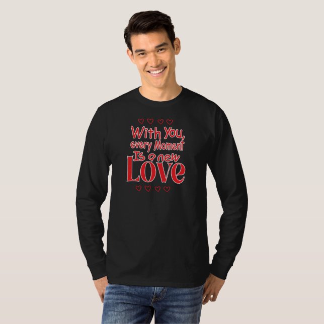 Camiseta Forever New Love Romantic Quote (Frente Completa)