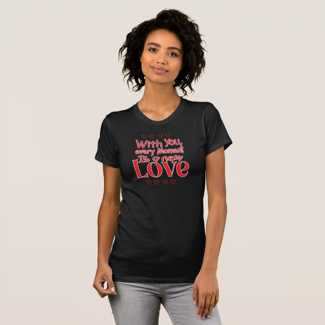 Camiseta Forever New Love Romantic Quote  (Frente Completa)