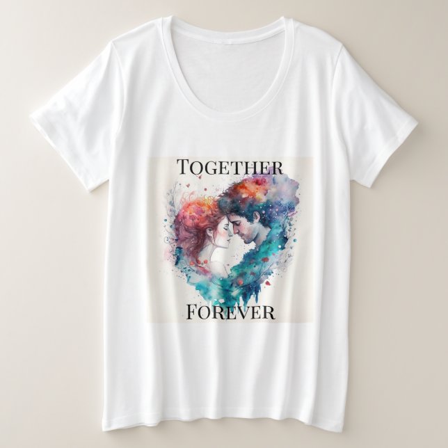 Camiseta Forever Plus Size Feminina (Frente do Design)