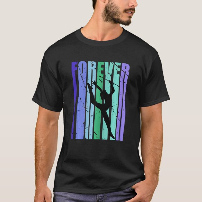 Camiseta Forever Rhythmic Gymnastics Text Distressed Word (Frente)
