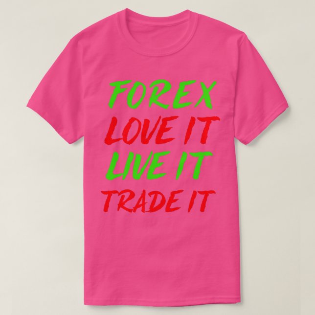 Camiseta Forex Adorei, Vivendo, Trocando (Frente do Design)