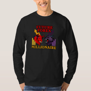 Camiseta Forex Millionaire Inspirou Bull Vs Bear Relacionad