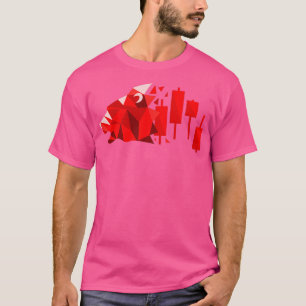 Camiseta Forex Movement Red Bear Stock Market Investors Tra