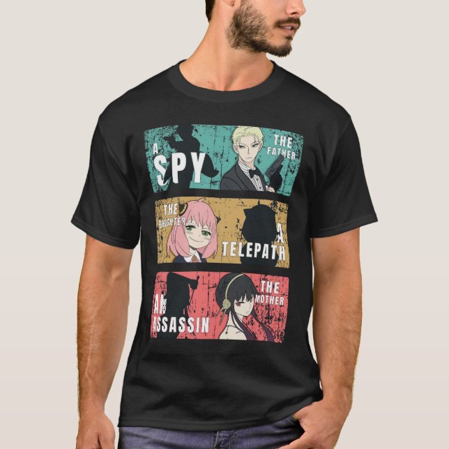 Camiseta Forger Family Anime Pop Art (Frente)