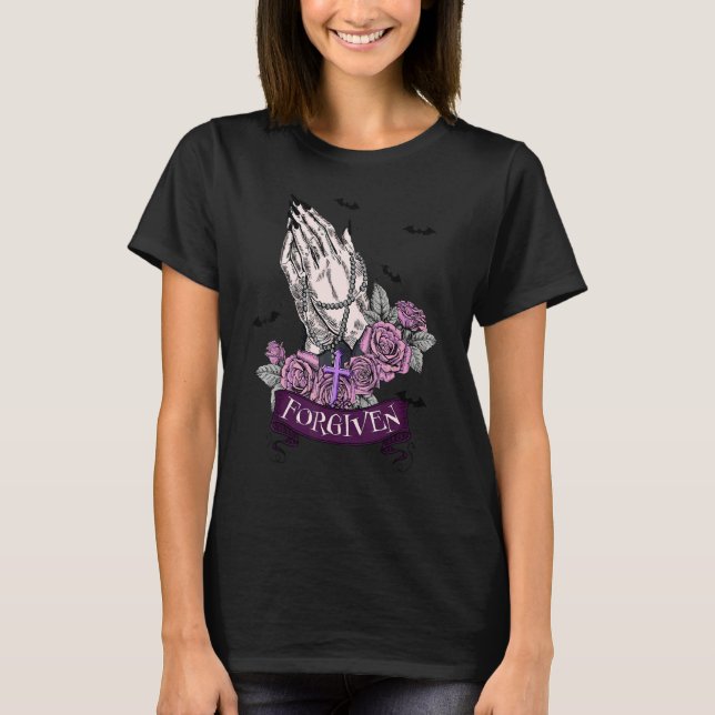 Camiseta Forgiven Christian Inspirational Halloween Costume (Frente)