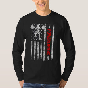 Camiseta Forjador Gym Workout Potente Bandeira Americana