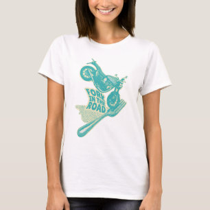Camiseta Fork no acidente de moto rodoviário