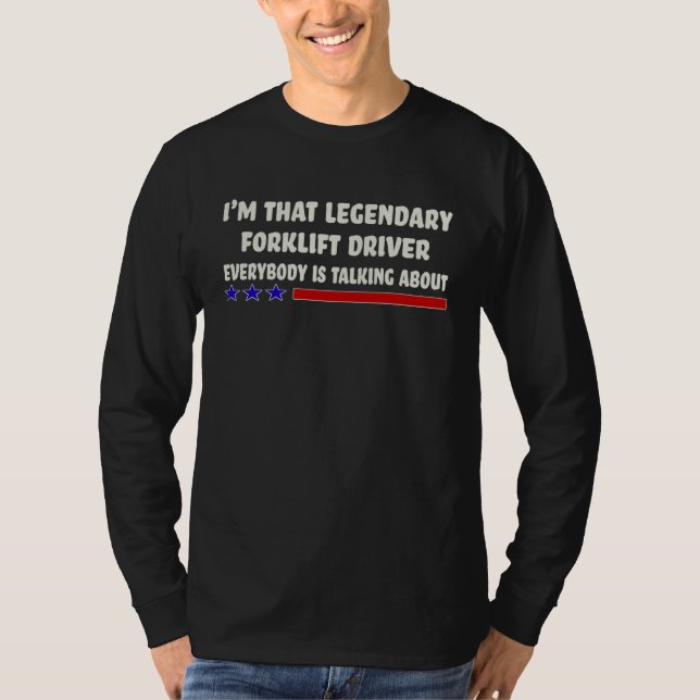 Camiseta Forklift Driver Job Title Employee (Frente)