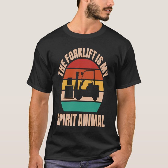 Camiseta Forklift Driver Spirit Animal Forklift Operator (Frente)
