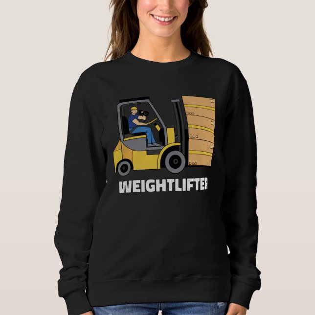 Camiseta Forklift Operator Forklift Certified Weightlifter (Frente)