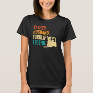 Camiseta Forklifter Padre Husband Forklevantador