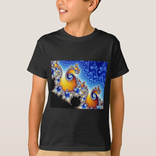 Camiseta Forma bidimensional ajustada do Fractal de (Frente)