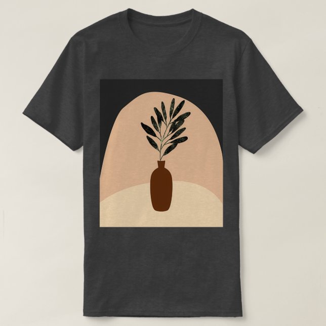 Camiseta Forma de Abstrato de Potência de Terraccota Modern (Frente do Design)