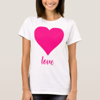 Forma de Coração de Amor Rosa
