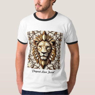 Camiseta "Forma de leão elegante"