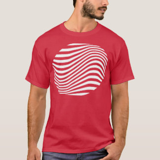 Camiseta forma de linhas geométricas de peças
