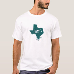 Camiseta Forma de Mapa de Silhueta do Estado das Raízes Na