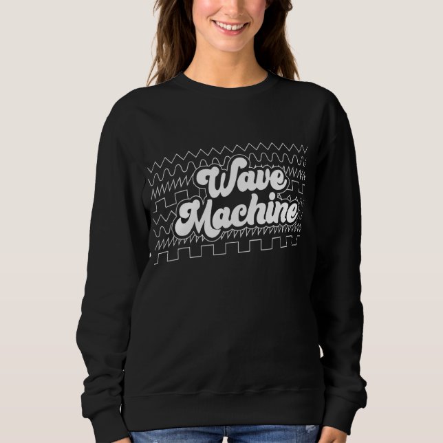 Camiseta Forma de onda do Synthwave Machine Synthesizer (Frente)