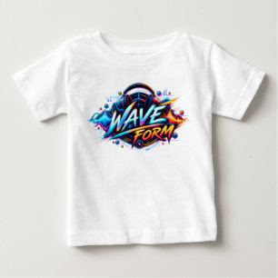 Camiseta Forma de Onda – Gráfico de Música e Som Futurista
