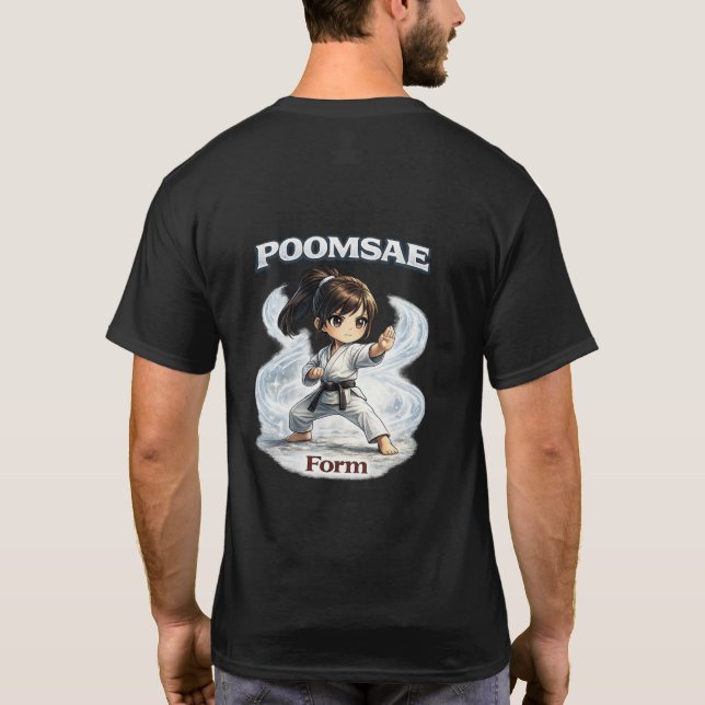 Camiseta Forma de Poomsae Chibi Dojo  (Verso)