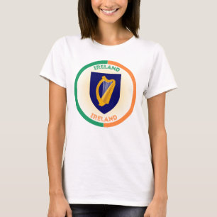 Camiseta Forma do Círculo Casaco de Armas da República da I