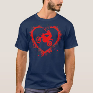 Camiseta Forma do Coração do Dia de os namorados Retroati