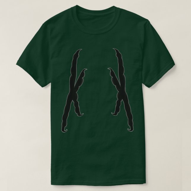 Camiseta Forma do pé de papagaio (Frente do Design)