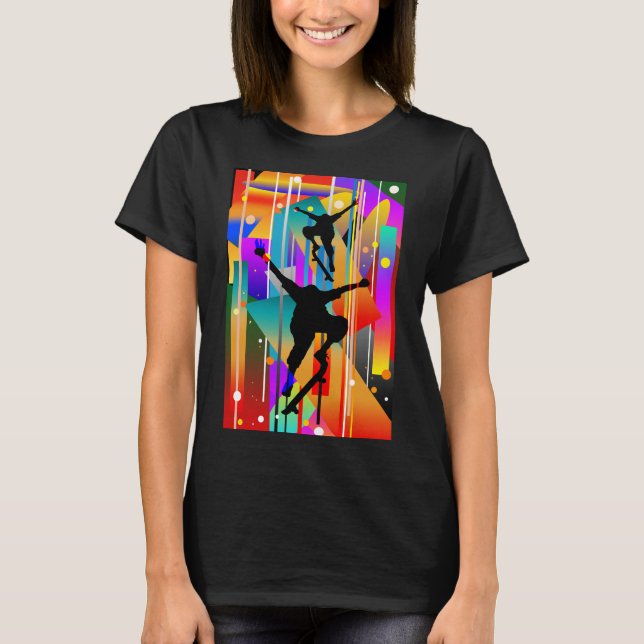 Camiseta Forma Geométrica Skate Abstrato (Frente)