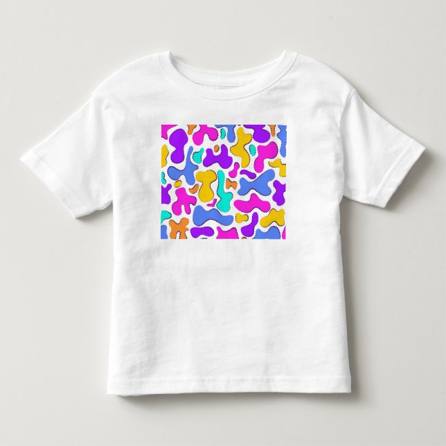 Camiseta Forma líquida com ácido claro (Frente)