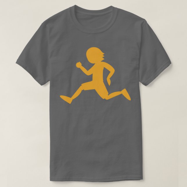 Camiseta Forma masculina de corrida (Frente do Design)